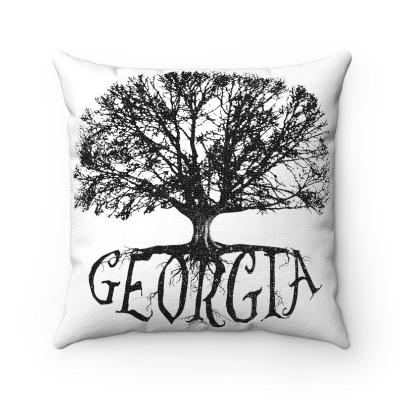 Georgia - Big Tree - Spun Polyester Square Pillow